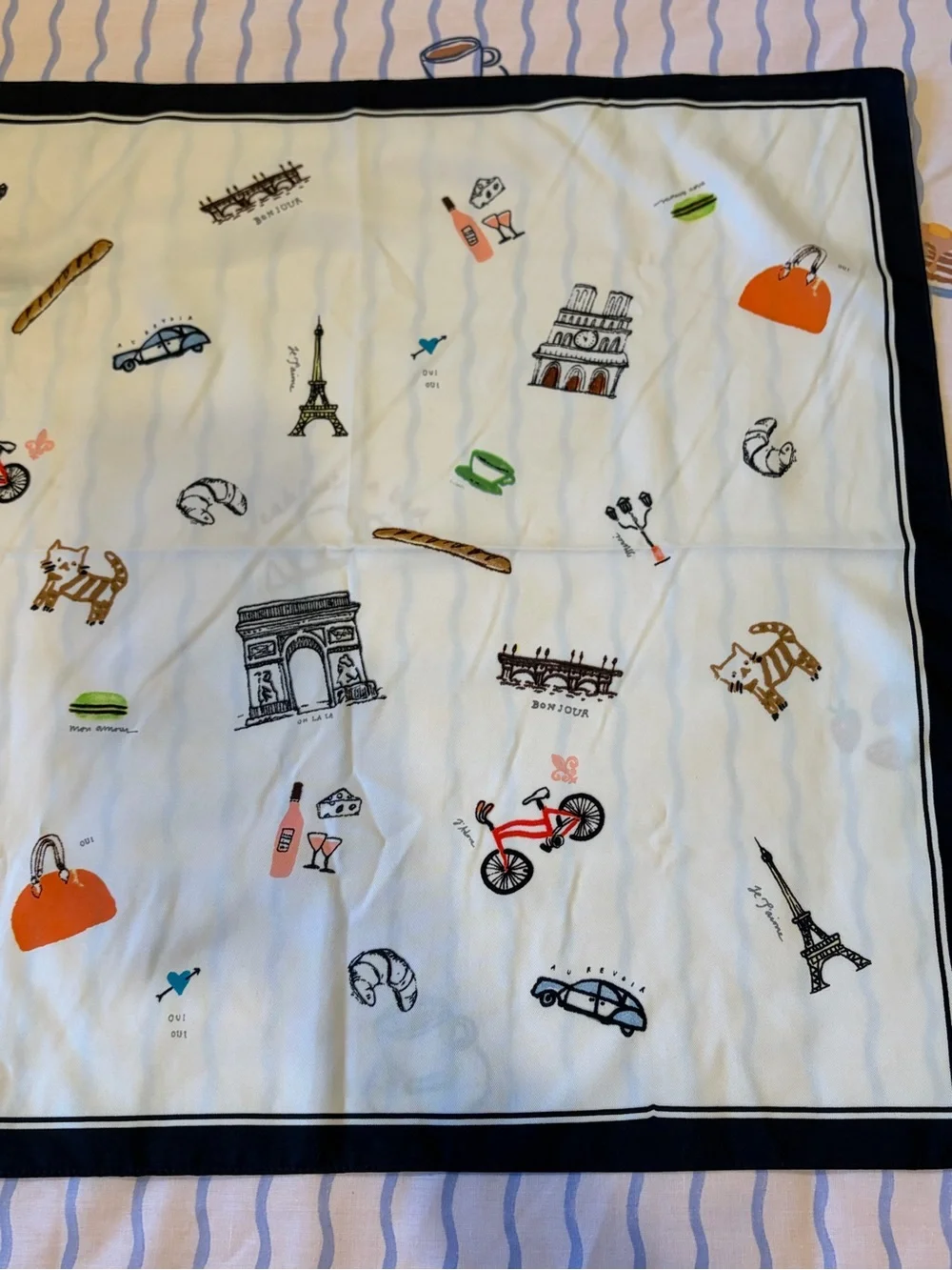 J. Crew Paris Square Scarf 🥖🚲🇫🇷